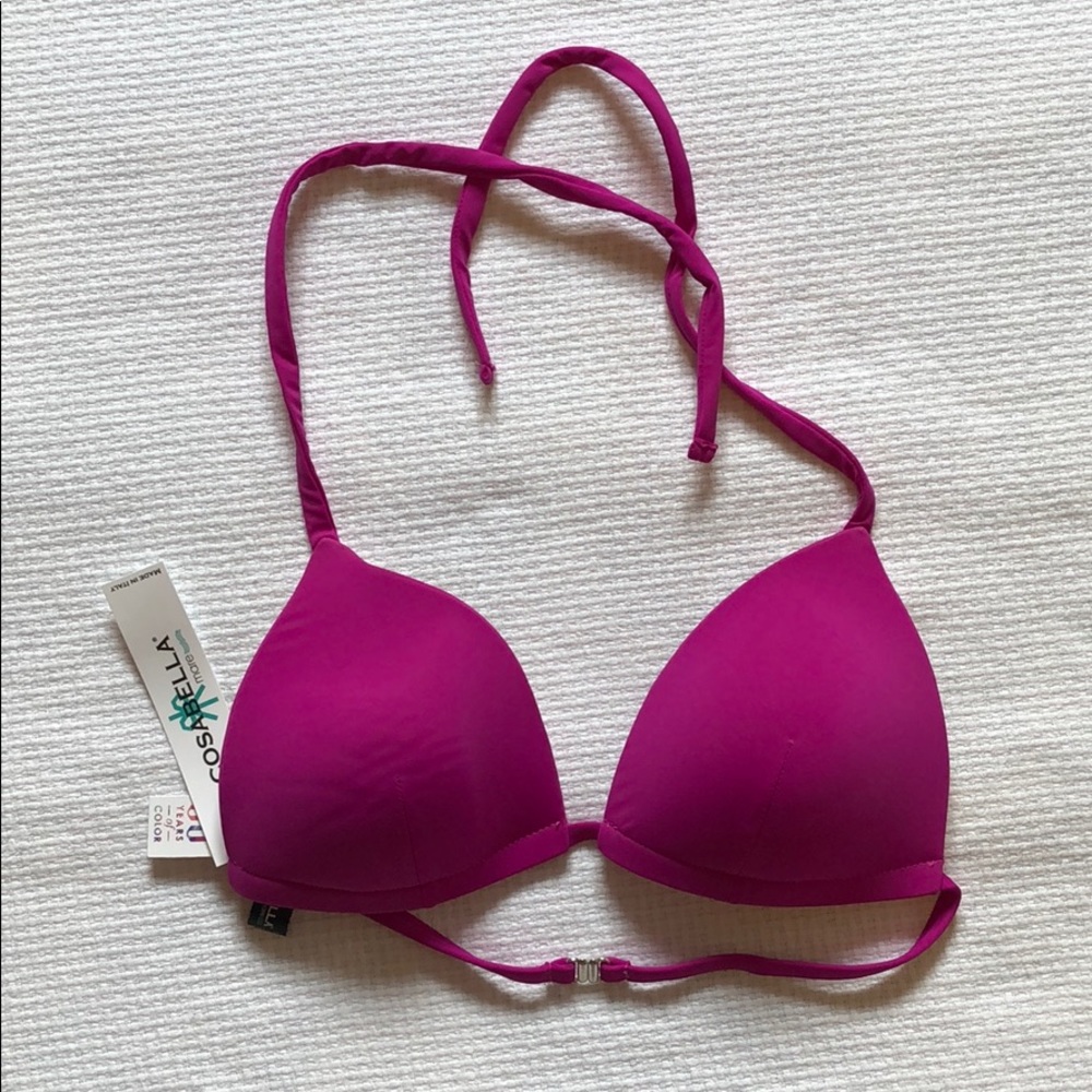 COSABELLA magenta push up Triangle Bikini Top S